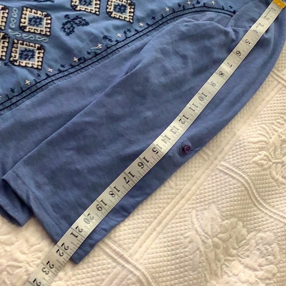STYLE & CO Embroidered Top L Coastal Granny - Picture 10 of 10